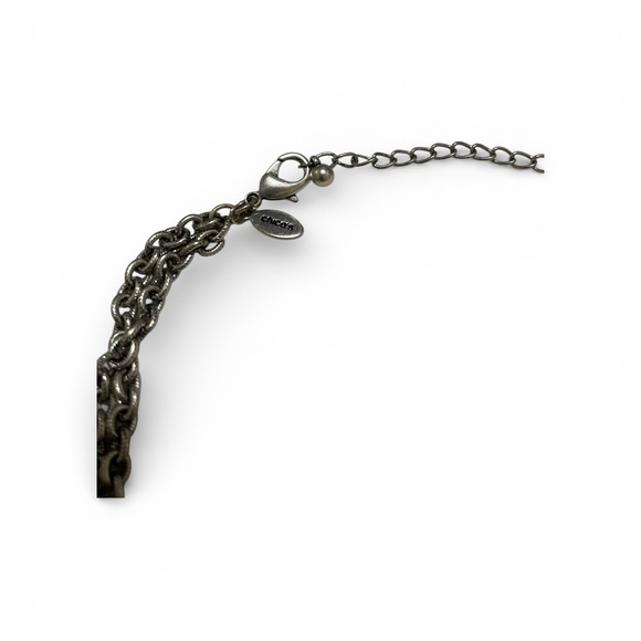 Chico's Intricate Silver Necklace - Picture 3 of 4